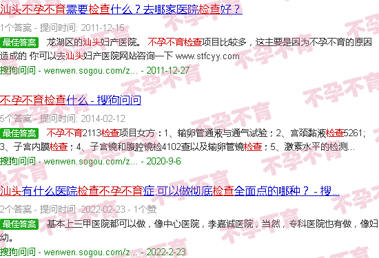 汕头不孕不育检查