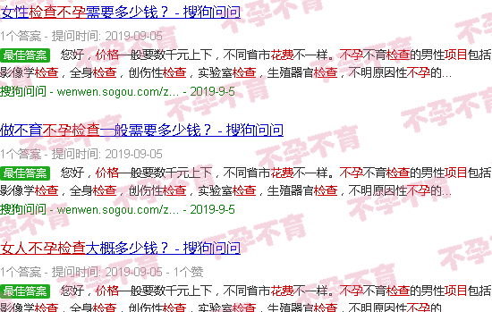汕头女检查不孕项目及费用