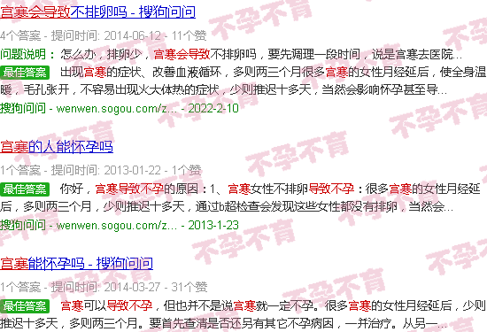 汕头宫寒会导致不孕吗