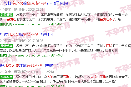 汕头打胎几次会导致不孕