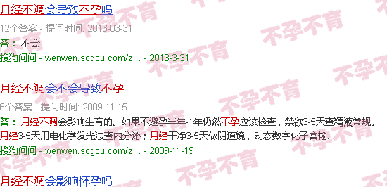 汕头月经失调性不孕症